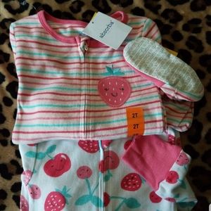 2T Girls PJ Sleepers